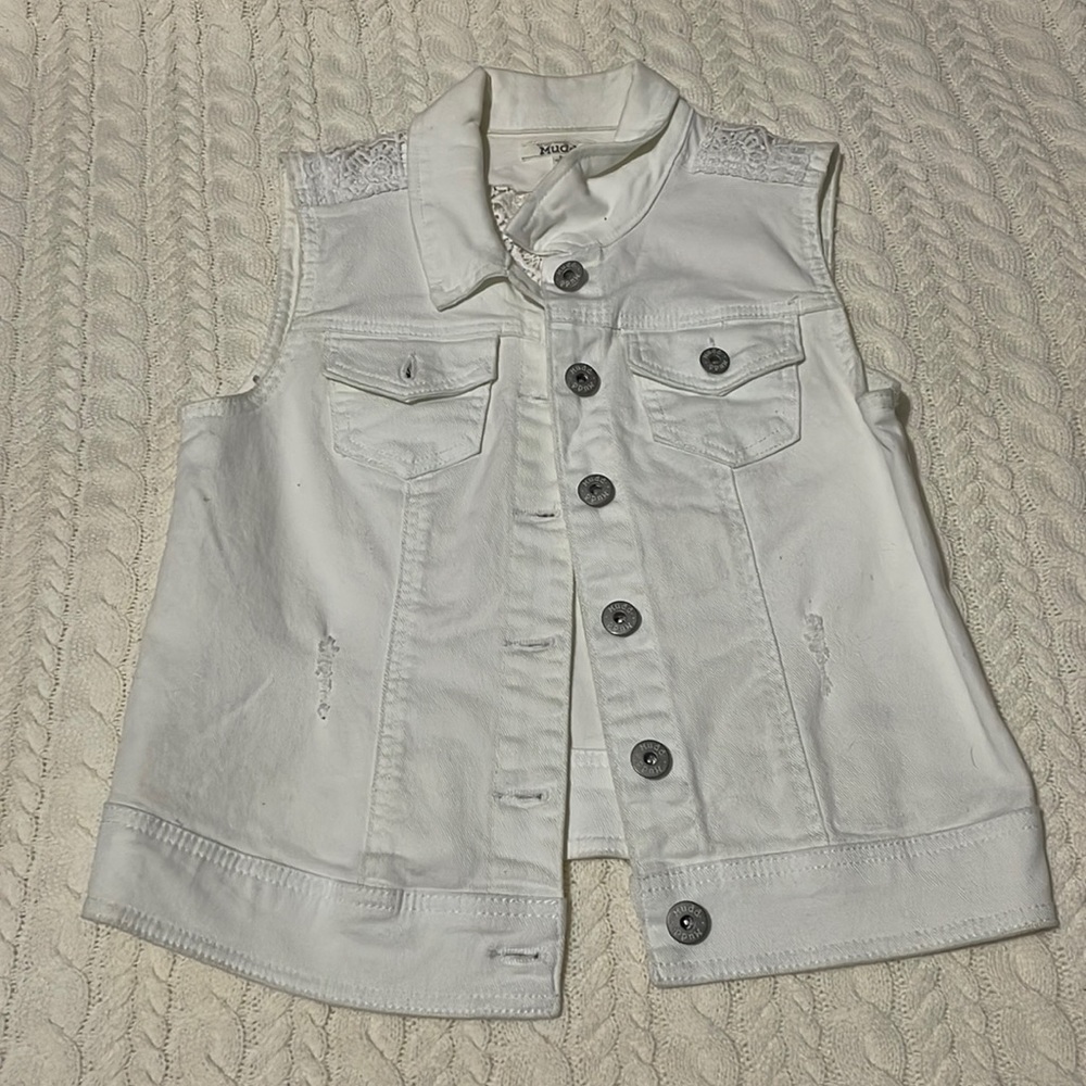 White denim jacket